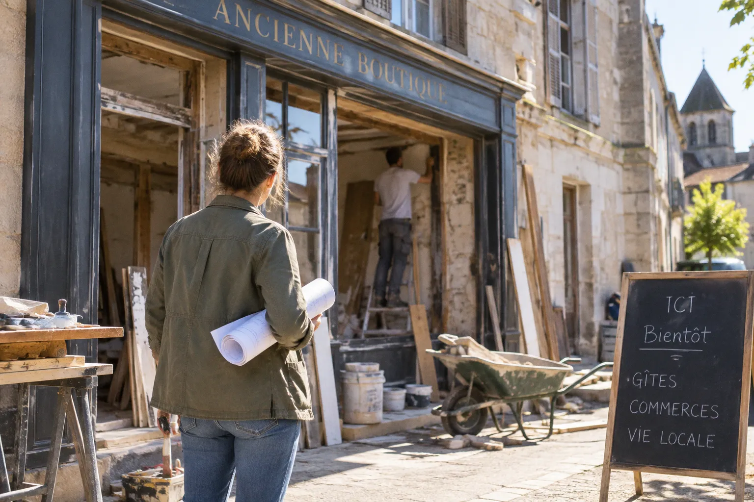 Elle rénove une boutique historique pour y installer des gîtes et des commerces